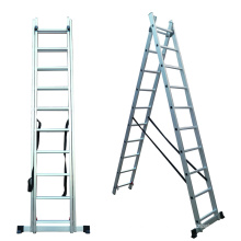24 steps aluminum combination ladder A frame aluminum ladder folding hunting ladder stand